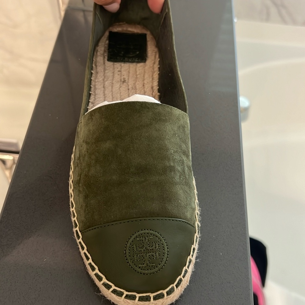 Tory Burch - Olive Green espadrille